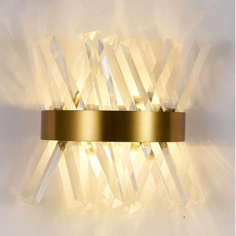 Post modern Indoor Corridor Bedroom Decoration E14 led pulg in wall sconce brass wall candle holder sconce glass wall light lamp