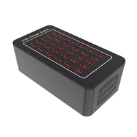 Stasiun Pengisian Daya USB 30 Port 150W(30A) - Hub USB Multi Port dengan Deteksi Cerdas untuk Smartphone, Tablet, dan Elektronik Lainnya