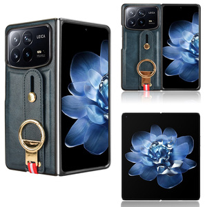 เคสหนัง PU อเนกประสงค์พร้อมสายรัดข้อมือปกป้องด้านหลังเคสโทรศัพท์มือถือสำหรับ Xiaomi <span class=keywords><strong>Fold4</strong></span>แบบผสม - Product Image 1