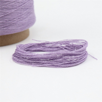Fil à tricoter Leyang Factory éco-responsable, recyclable, anti-boulochage, filé à anneaux 48NM/2, 55% Viscose, 24% PBT, 21% Nylon, teinture VPN, pour machine à tricoter