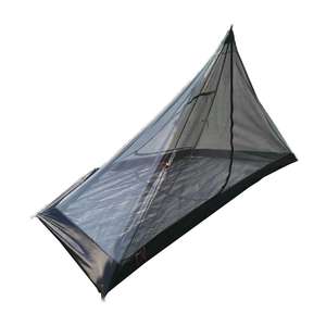 Tenda da campeggio portatile per esterno a cupola impermeabile in tela e tessuto Oxford Backpacking per escursioni a rete tenda per 2 persone - Product Image 1