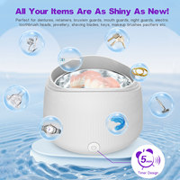 Nettoyeur ultrasonique portable pour aligneurs dentaires, gouttières de blanchiment, protège-dents et appareils dentaires à usage domestique