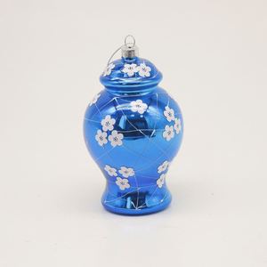 Adornos Navideños al por Mayor, Decoraciones para Árboles de Navidad, Adornos Colgantes para Puertas, Adorno Decorativo con Patrón de Porcelana China Azul y Blanca - Product Image 1