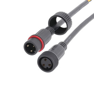 Enchufe de alimentación de 3 pines moldeado <span class=keywords><strong>M23</strong></span> conector de Cable hembra impermeable de 3 pines 2,5/1,5/1,0/0, 75 mm2 arnés de cables Led - Product Image 5