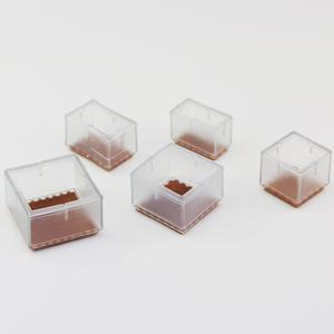 Housse de protection pour pieds de <span class=keywords><strong>chaise</strong></span> et tabouret en PVC transparent avec patin en feutre, réutilisable, résistante à l'usure, pour sols en <span class=keywords><strong>bois</strong></span> - Product Image 3