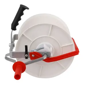 Geared ration 1:3 white electric plastic fence reel for polytape