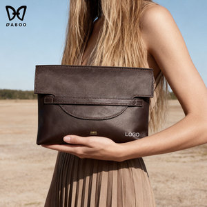 <span class=keywords><strong>Daboo</strong></span> กระเป๋าคลัทช์หนังวัวแท้สำหรับผู้หญิง, กระเป๋าหนังแท้หรูหราออกแบบโลโก้ได้ตามต้องการ - Product Image 1
