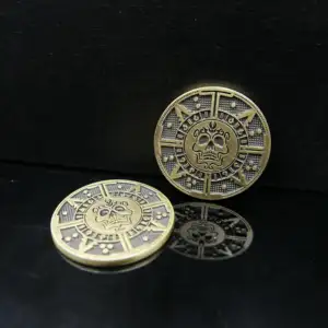사용자 정의 금도금 기념품 동전 알루미늄 합금 게임 상 주변 기기 선물 실버 및 금 아연 동전