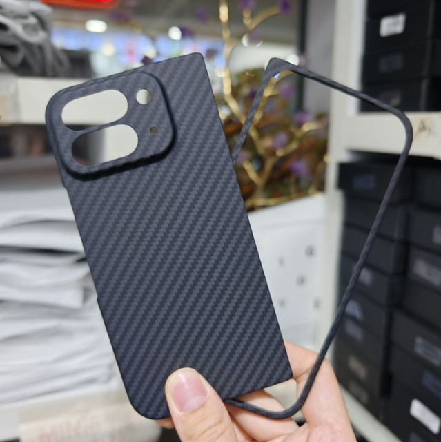 Pixel 9Pro Mobile Phone Case Business Style Foldable for Kevlar Shell with Carbon Fiber Design