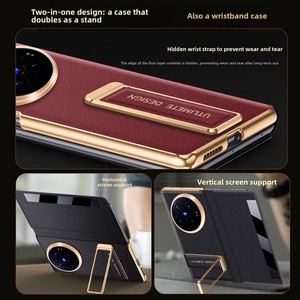 Applicable to VIVOXFold6 mobile phone case, wristband rotating bracket, smart window flip vivo <b>folding</b> <b>screen</b> mobile phone case. - Product Image 3