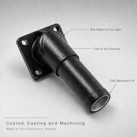 Support de montage métallique personnalisé, support de tube, pièces moulées sous pression, usinage CNC en usine OEM pour équipement industriel
