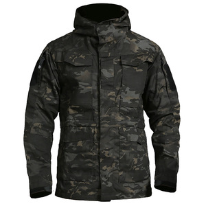 Chaqueta cortavientos impermeable gruesa con capucha para hombre OEM al por mayor superventas para cierre con cremallera de invierno - Product Image 4