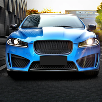 CROCS - Sortie d'échappement arrière, pare-chocs avant, lèvre arrière en alliage d'aluminium noir brillant pour kit carrosserie Jaguar XF RS avec installation facile