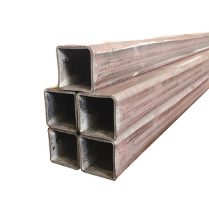 Q235B Q355b Tubo de acero al carbono de sección hueca negra Proveedores de tubos de metal cuadrados para industriales - Product Image 2