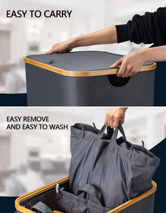 Usine pas cher 160L <span class=keywords><strong>Panier</strong></span> De Rangement Multifonction Grand Pliable Ménage Tissu De Stockage Bambou <span class=keywords><strong>Panier</strong></span> À Linge Avec Trou - Product Image 4