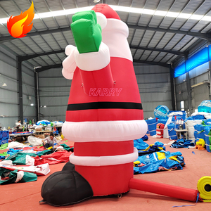 Modè<span class=keywords><strong>le</strong></span> géant gonflable de bonhomme de neige et de <span class=keywords><strong>Père</strong></span> Noël pour publicité extérieure commerciale de haute qualité, idéal pour les fêtes de Noël - Product Image 3