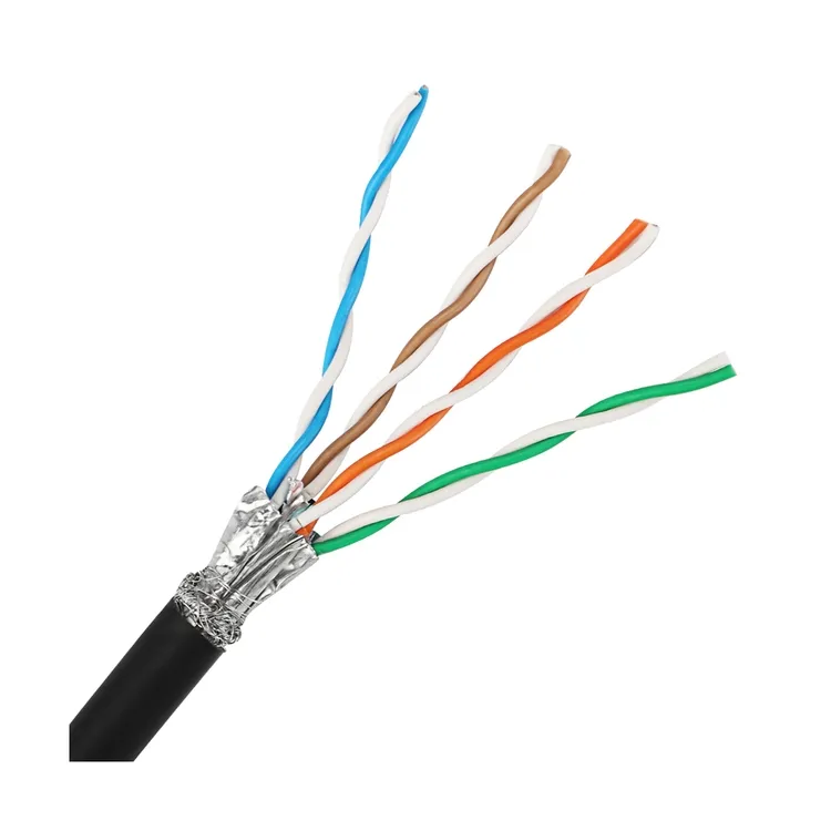 Cat7สายเคเบิลเครือข่ายAl-Foilป้องกันอินเทอร์เน็ตSFTP Lanคอมพิวเตอร์สายแพทช์สายอีเธอร์เน็ต