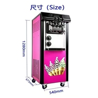 Machine à crème glacée professionnelle, machine à crème glacée molle, machine à faire de délicieuses glaces