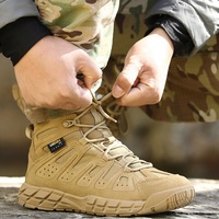 Bottes tactiques antidérapantes d'extérieur, chaussures de sport imperméables de sécurité, chaussures de randonnée tactiques d'extérieur, bottes de randonnée pour hommes