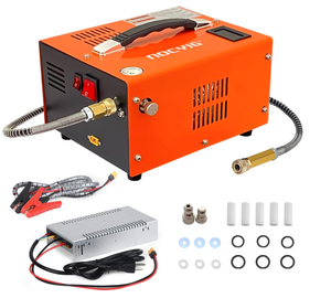 Compresor de Aire Portátil Pcp de 4500 PSI, 300 bar, 30 MPa, 12 V CC/110 V CA, Parada Manual, con Adaptador de Corriente Externo - Product Image 5