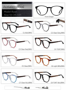 Monture de <span class=keywords><strong>lunettes</strong></span> optiques en bois d'acétate, montures de <span class=keywords><strong>lunettes</strong></span> - Product Image 3