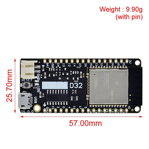 Para <span class=keywords><strong>LOLIN</strong></span> D32 V1.0.0 - Wifi + placa Bluetooth basada en Esp32, 2, 2 GB, 4MB, compatible con FLASH MicroPython - Product Image 6