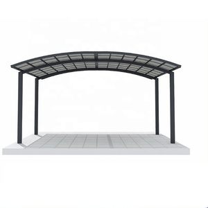 Auvent de jardin en tôle PC, abri de voiture en alliage d'aluminium, abri de voiture extérieur en tôle PC pour parking - Product Image 1