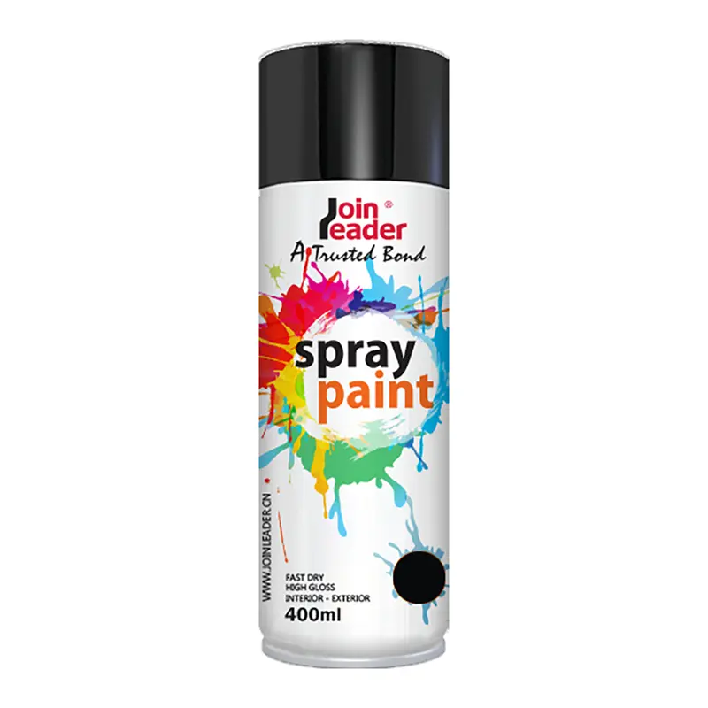 Groothandel Zwart Acryl Aerosol Hoge Temperatuur Spuitverf Hoge Temperatuur Meubelen Auto Metalen Spuitverf