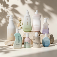 Ensemble de flacons pompe pour shampoing, après-shampoing et gel douche rechargeables pour hôtel, salon, spa, salle de bain, soins personnels
