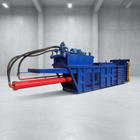 Presse à balles carrées hydraulique horizontale industrielle Longmiao pour déchets de papier, avec moteur à engrenages, compacteur de carton robuste, haute sécurité, grande capacité