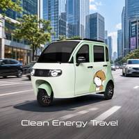 Mini tricycle électrique compact pour adultes, rickshaw électrique avec batterie au lithium pour les déplacements en ville et les trajets de courte distance