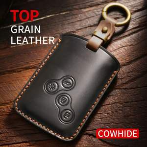 Funda para llaves adecuada para Renault Koleos, Renault Latio, Scénic y otros vehículos antiguos, hecha a mano con cuero genuino y hebilla. - Product Image 2