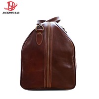 Herren-Reisetasche aus Kalbsleder mit Monogramm, faltbarer Koffer mit Messing-Reißverschluss, Reisegepäck, Umhängetasche