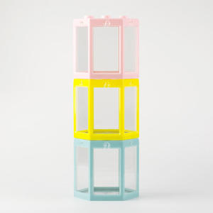 Acquario LED Rotante Ecologico in Acrilico e Polistirolo, Mini Vasca Portatile per Pesci Betta, Colore Personalizzabile, Volume 200ml - Product Image 6