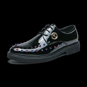 Chaussures Oxford classiques pour hommes en cuir de vachette - Semelle souple, cousues à la main et imperméables pour le travail formel, les mariages - Product Image 5