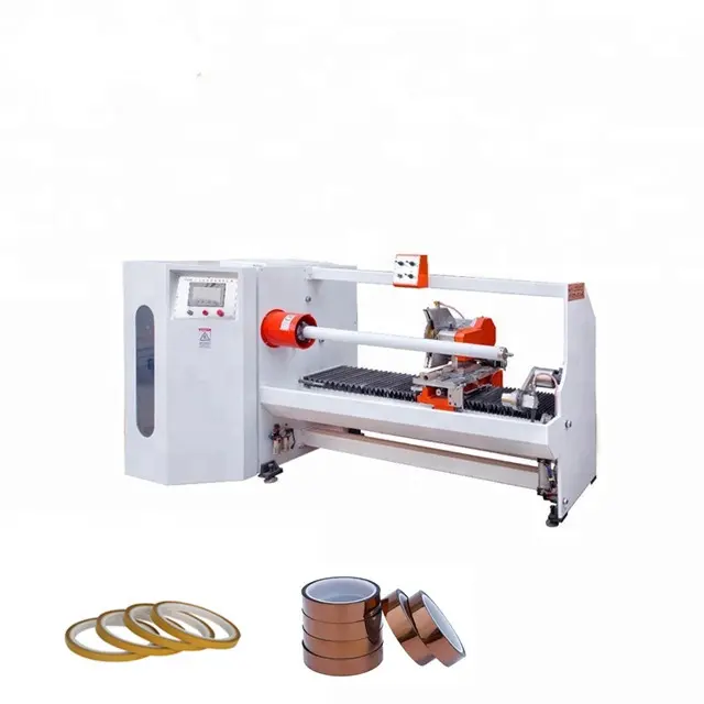 Automatic slicer single shaft adhesive tape and double sides foam tape cutting machine