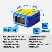 Module de lecture de codes-barres USB fixe anti-poussière en ABS avec décodage d'écran, mini lecteur de codes intégré 1MP pour armoire d'équipement, stock OEM