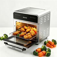 Friteuse à air moderne personnalisée 10L carrée à panier unique 1700W en acier inoxydable, cuisinière numérique contrôlée par application, certifiée CE