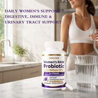 Capsules de Probiotiques Bruts OEM/ODM pour Femmes, 34 Souches, Prébiotiques, Enzymes Digestives, Confort Digestif, Régularité pour Adultes, Santé Intestinale