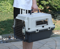 Ensemble de 7 Cages de Transport Ajustables Multifonctionnelles pour Animaux de Compagnie, Certifiées IATA, en Plastique ABS de Qualité Supérieure, Meubles pour Chiens