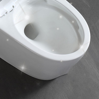 Simplicité moderne Articles sanitaires Siphonic One Piece Céramique Hôtel Salle de bain WC Toilette