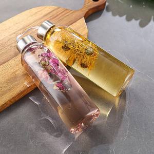 गर्म बिक्री 500/750ml पोर्टेबल छात्र आईएनएस शैली Borosilicate ग्लास पीने पारदर्शी पानी की बोतल उच्च बनाने की क्रिया के साथ समय पैमाने - Product Image 4