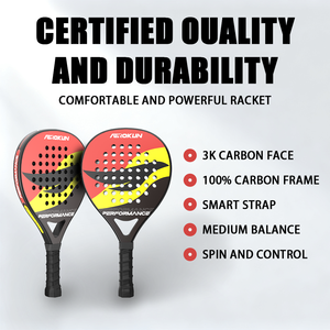 ไม้ตีแพดเอลทำจากคาร์บอน3K 12K 18K ทำจากเพชรทรงกลม - Product Image 6