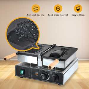 Máquina eléctrica de aperitivos antiadherente de acero inoxidable, 1 Uds., Taiyaki, en forma de pez, relleno de <span class=keywords><strong>gofres</strong></span>, helado, rollos de pollo, máquina de <span class=keywords><strong>gofres</strong></span> - Product Image 3
