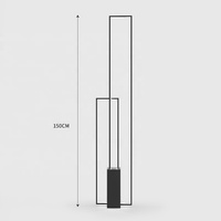 Lampe Led d'angle autoportante en acrylique, design nordique minimaliste, luminaire décoratif de plafond, idéal pour un salon