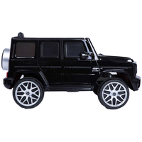 Voiture à pédales Mercedes-Benz G63 unisexe, fonctionnant sur batterie, 4 roues, en plastique noir, pour enfants de 2 à 4 ans, sous licence
