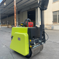 Nouveau Compacteur Vibratoire Manuel à Double Tambour Diesel de 0,6 Tonne (550 kg/330 kg) pour Asphalte, Marque Chinoise, Vente Chaude