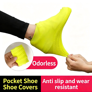 Waterproof Silicone Shoe Covers Anti-slip <b>Rain</b> <b>Boot</b> Protectors for Adults Men Women and <b>Kids</b> - Product Image 1
