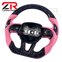 Volant sport personnalisé en fibre de carbone forgée pour l'intérieur de voiture Dodge Challenger Charger Hellcat Charger Challenger SRT