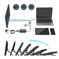 Huion KAMVAS 22 stylet passif sans batterie affichage de la tablette graphique numérique moniteur de stylo de dessin